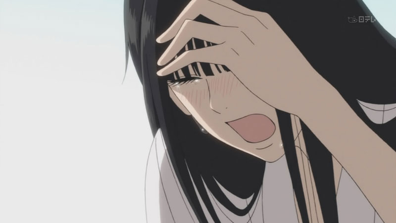 Sawako crying, letting her emotions out